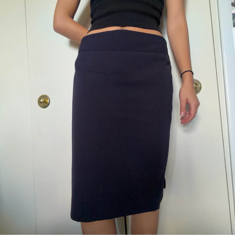Liz Claiborne Classic Navy Pencil Skirt